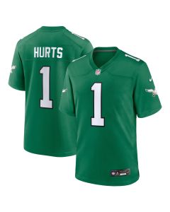 Youth Philadelphia Eagles Jalen Hurts Kelly Green Game Jersey