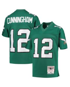 Youth Philadelphia Eagles Randall Cunningham Mitchell & Ness Kelly Green 1990 Retired Player Legacy Jersey