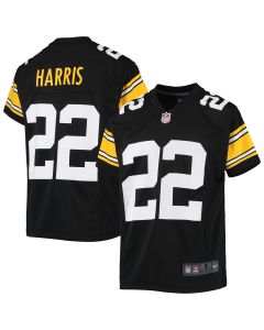 Youth Pittsburgh Steelers Najee Harris Black Game Jersey