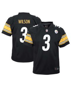 Youth Pittsburgh Steelers Russell Wilson Black Team Player Game Jersey