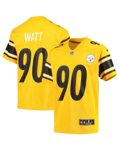 Youth Pittsburgh Steelers T.J. Watt Gold Inverted Team Game Jersey
