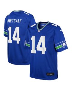 Youth Seattle Seahawks DK Metcalf Royal Game Jersey
