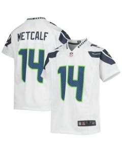 Youth Seattle Seahawks DK Metcalf White Game Jersey