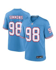 Youth Tennessee Titans Jeffery Simmons Light Blue Game Jersey