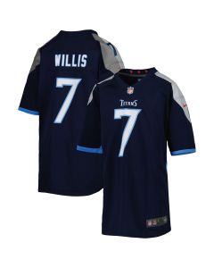 Youth Tennessee Titans Malik Willis Navy Game Jersey