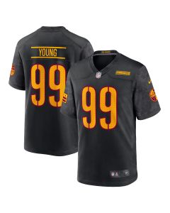 Youth Washington Commanders Chase Young Black Game Jersey