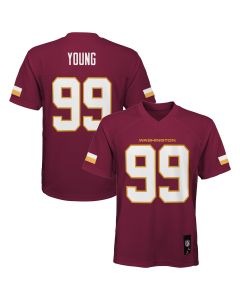 Youth Washington Commanders Chase Young Burgundy Player Jersey