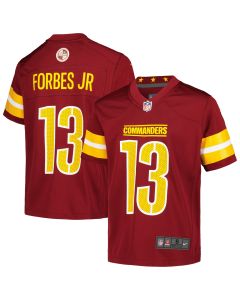 Youth Washington Commanders Emmanuel Forbes Jr. Burgundy Game Jersey