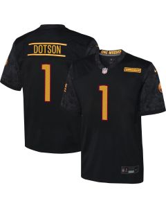 Youth Washington Commanders Jahan Dotson Black Game Jersey