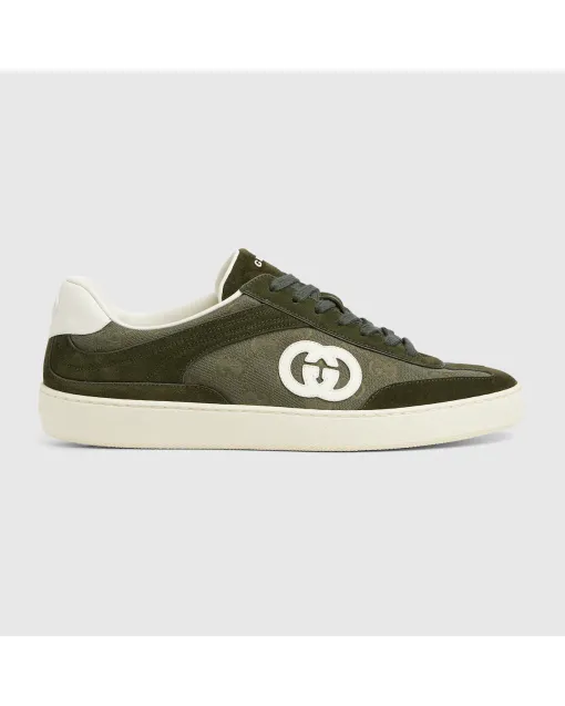 Men's GG G75 Low-Top Suede Sneaker
