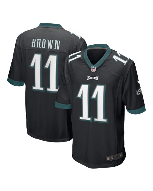 A.J. Brown 11 Philadelphia Eagles Men Game Jersey – Black