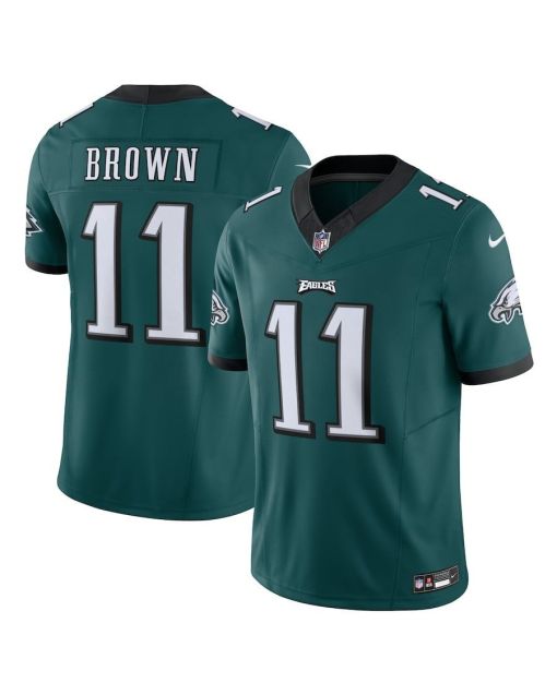 A.J. Brown 11 Philadelphia Eagles Vapor F.U.S.E. Limited Jersey – Midnight Green