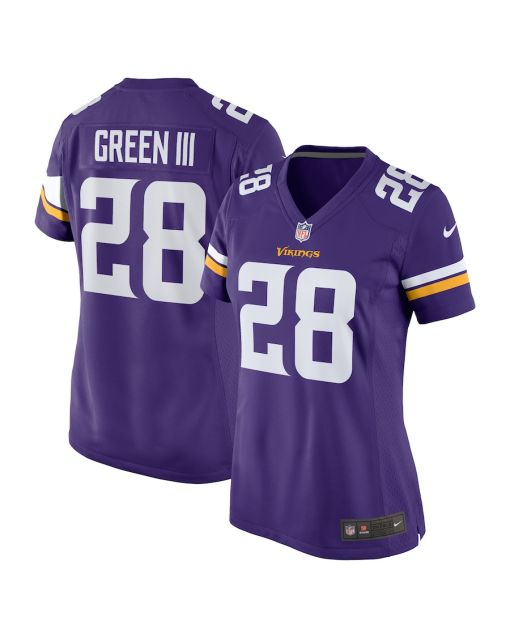 A.J. Green III 28 Minnesota Vikings Team Game Women Jersey – Purple