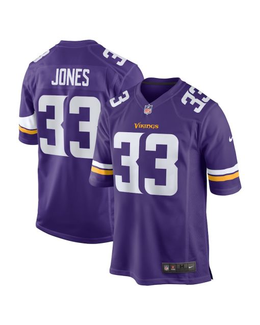 Aaron Jones 33 Minnesota Vikings Game Men Jersey – Purple