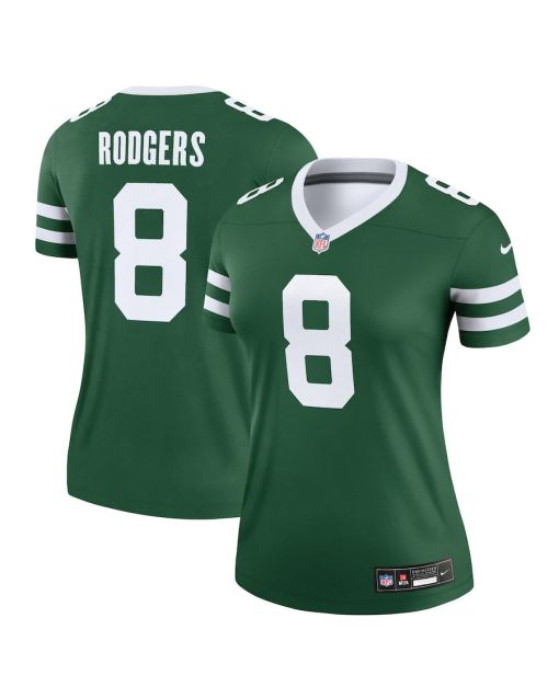 Aaron Rodgers 8 New York Jets Alternate Legend Jersey, Women Legacy Green
