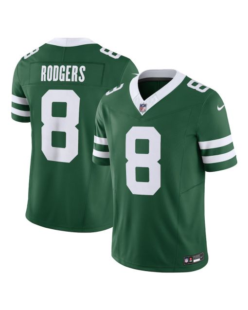 Aaron Rodgers 8 New York Jets Vapor F.U.S.E. Limited Jersey – Men, Legacy Green