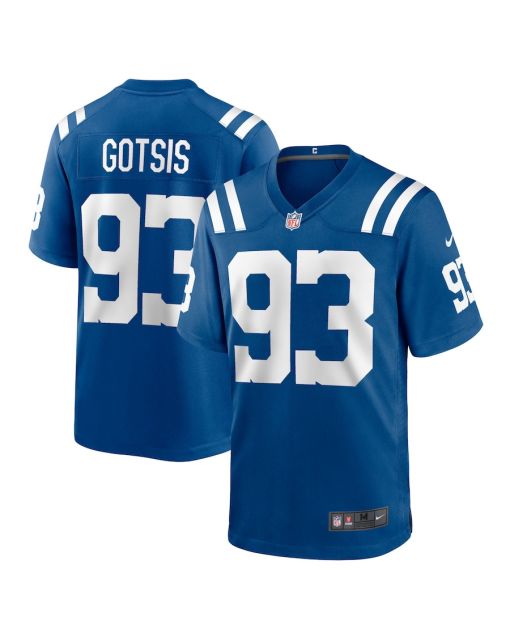 Adam Gotsis 93 Indianapolis Colts Team Game Men Jersey – Royal