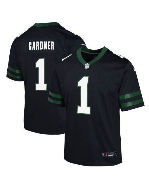 Ahmad Sauce Gardner 1 New York Jets Alternate Game YOUTH Jersey – Legacy Black