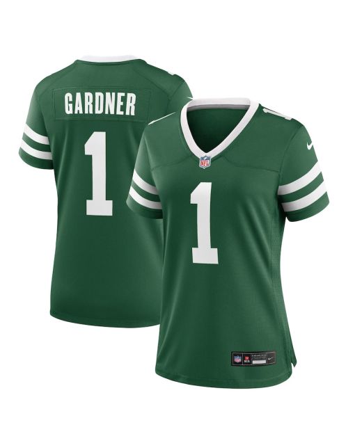 Ahmad Sauce Gardner 1 New York Jets Game Women Jersey – Legacy Green