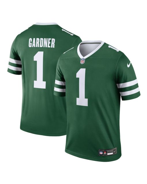 Ahmad Sauce Gardner 1 New York Jets Legend Jersey – Men, Legacy Green