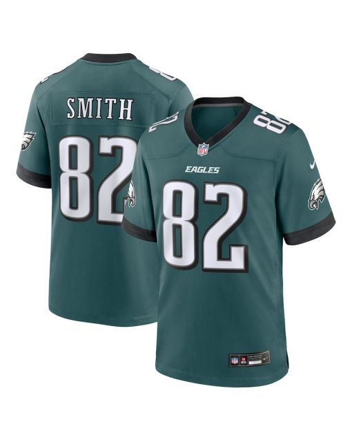 Ainias Smith 82 Philadelphia Eagles Team Game Men Jersey – Midnight Green