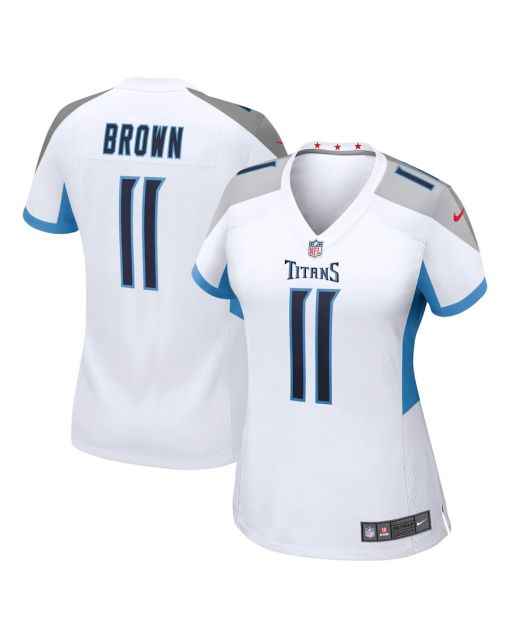 AJ Brown 11 Tennessee Titans Women Game Jersey – White