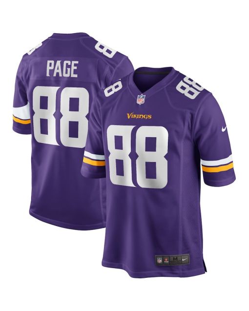 Alan Page 88 Minnesota Vikings Men Game Retired Jersey – Purple