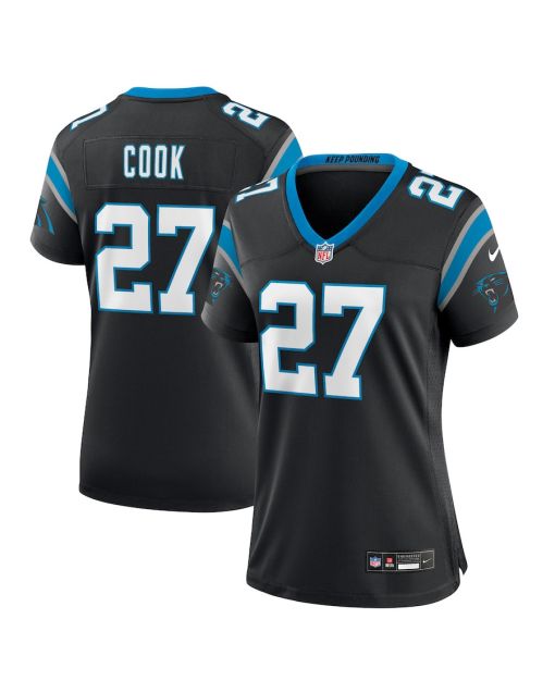 Alex Cook 27 Carolina Panthers Game Women Jersey – Black