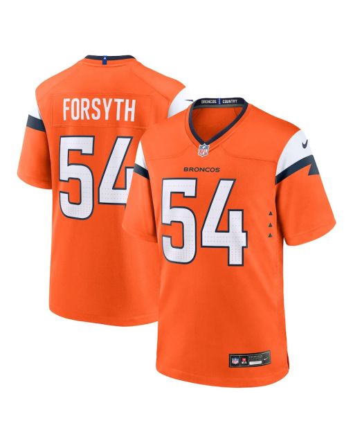 Alex Forsyth 54 Denver Broncos Team Game Men Jersey – Orange