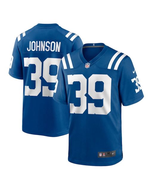 Alex Johnson 39 Indianapolis Colts Team Game Men Jersey – Royal