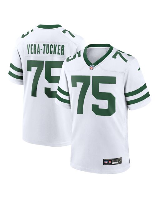 Alijah Vera-Tucker 75 New York Jets Game Jersey – Men, Legacy White