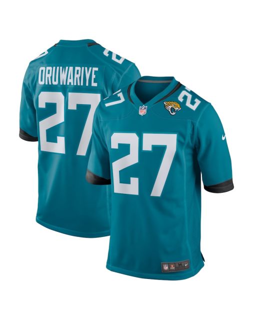 Amani Oruwariye 27 Jacksonville Jaguars Game Men Jersey – Teal