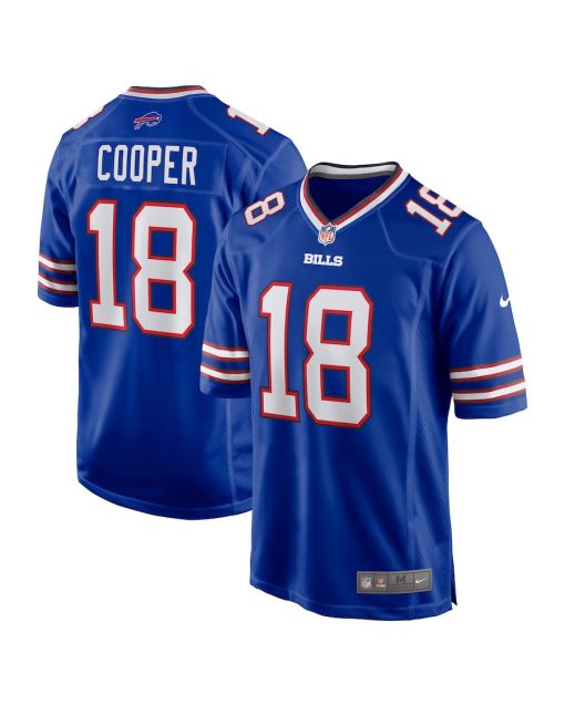 Amari Cooper 18 Buffalo Bills Game Men Jersey – Royal