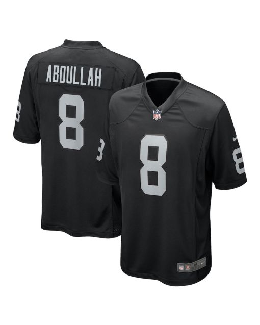 Ameer Abdullah 8 Las Vegas Raiders Team Game Men Jersey – Black