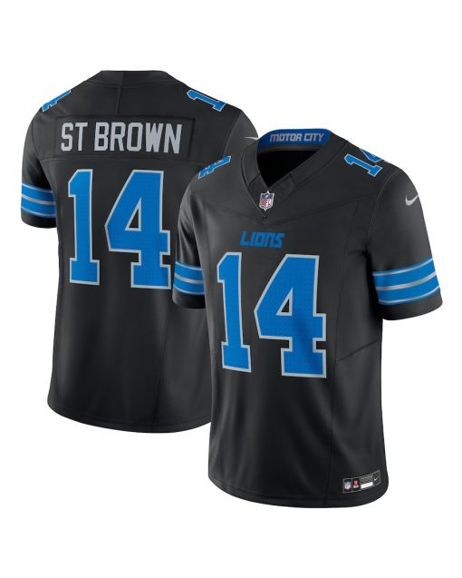 Amon-Ra St. Brown 14 Detroit Lions 2nd Alternate Vapor F.U.S.E. Limited Jersey – Black