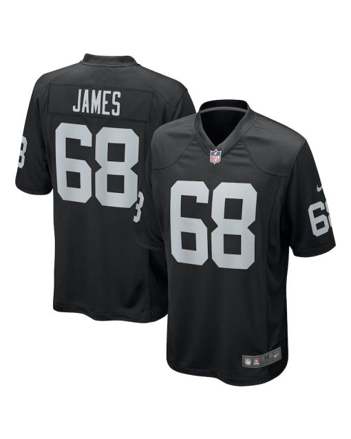 Andre James 68 Las Vegas Raiders Men Game Jersey – Black
