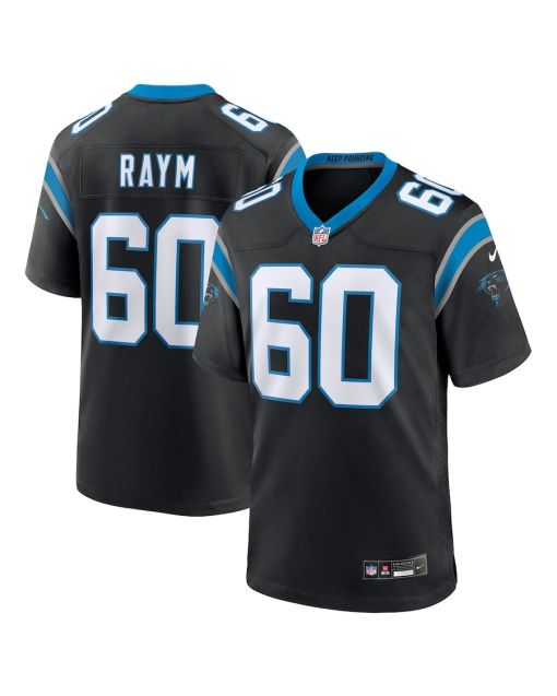 Andrew Raym 60 Carolina Panthers Game Men Jersey – Black