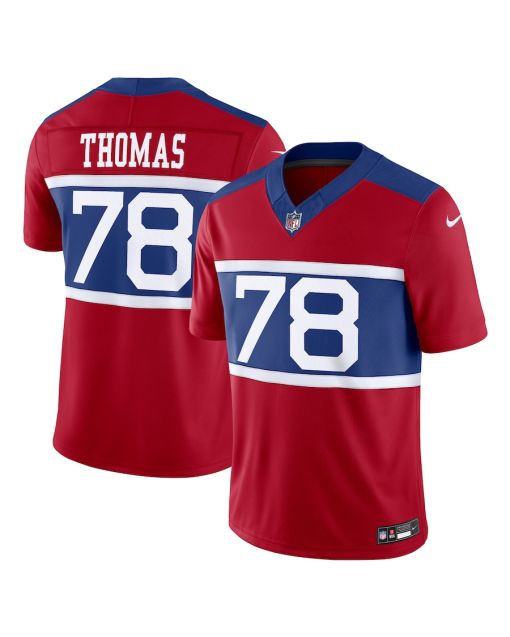 Andrew Thomas 78 New York Giants Alternate Vapor F.U.S.E. Limited Men Jersey – Century Red