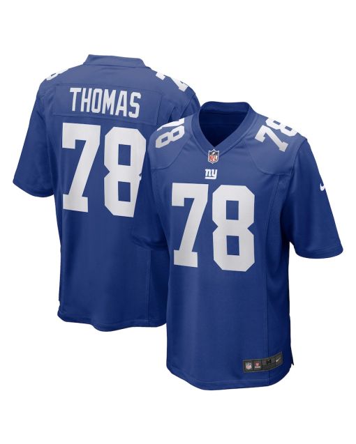 Andrew Thomas 78 New York Giants Men Game Jersey – Royal
