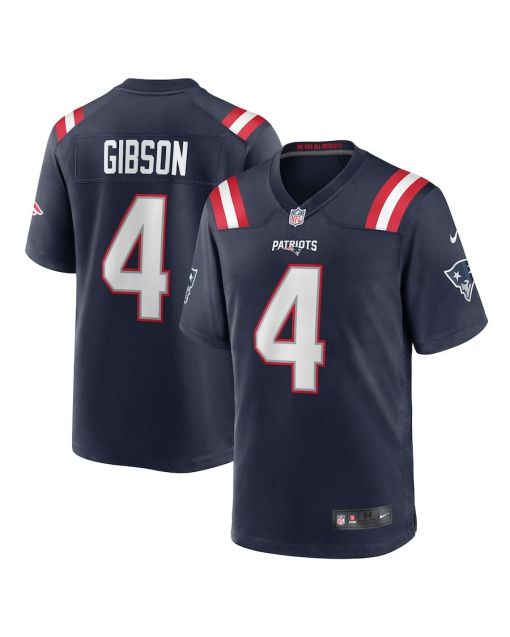 Antonio Gibson 4 New England Patriots Game Men Jersey – Navy