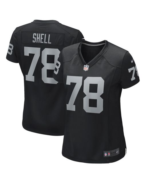 Art Shell 78 Las Vegas Raiders Women Game Retired Jersey – Black