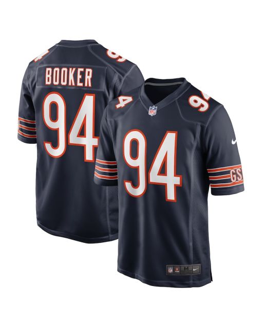 Austin Booker 94 Chicago Bears Game Men Jersey – Navy