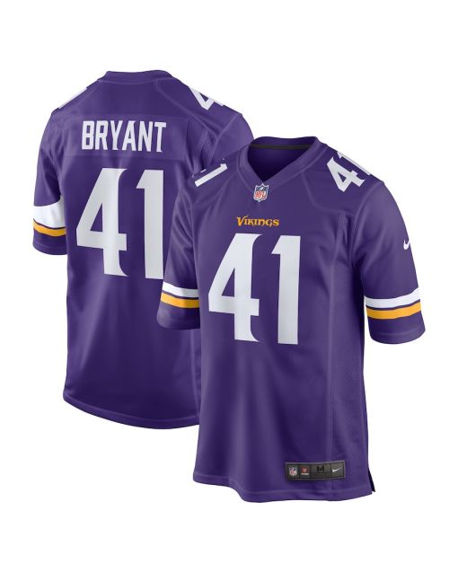 Austin Bryant 41 Minnesota Vikings Game Men Jersey – Purple