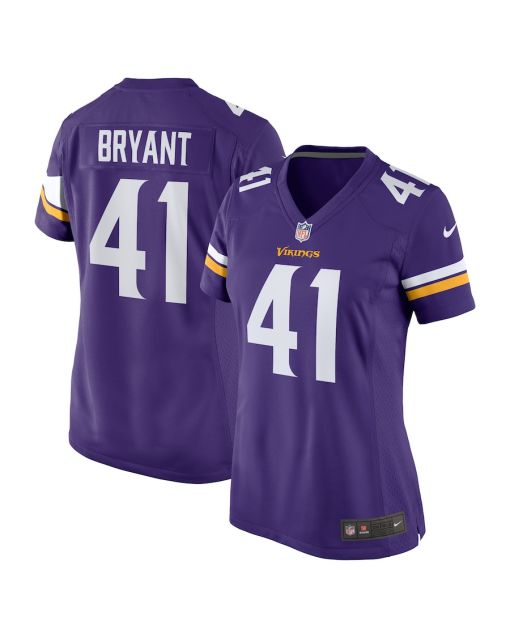 Austin Bryant 41 Minnesota Vikings Women Game Jersey – Purple