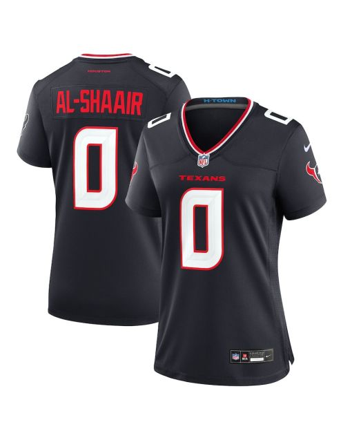 Azeez Al-Shaair 0 Houston Texans Team Game Women Jersey – Navy