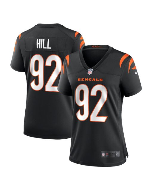 B.J. Hill 92 Cincinnati Bengals Women Game Jersey – Black