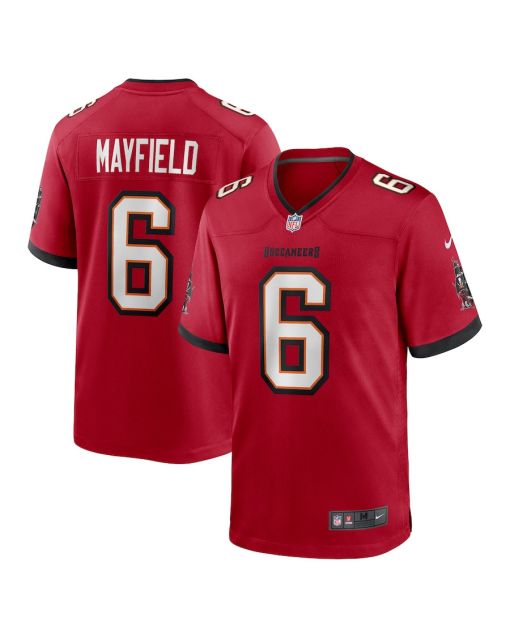 Baker Mayfield 6 Tampa Bay Buccaneers Men Game Jersey – Red