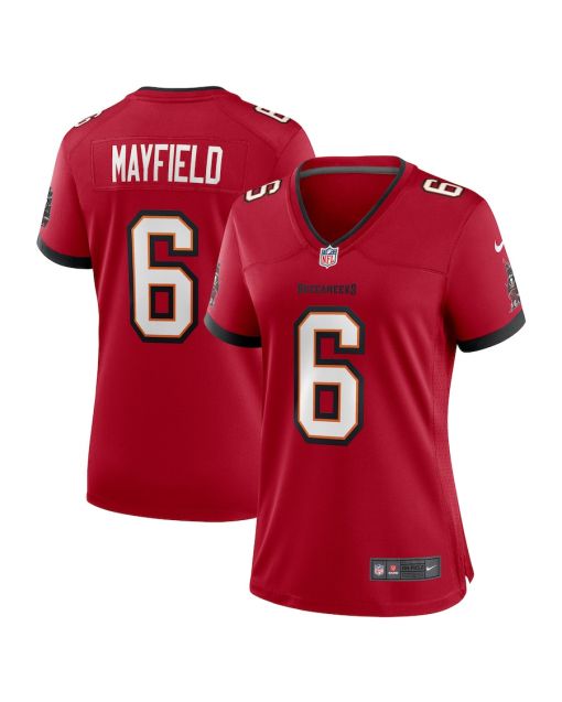 Baker Mayfield 6 Tampa Bay Buccaneers Women Game Jersey – Red