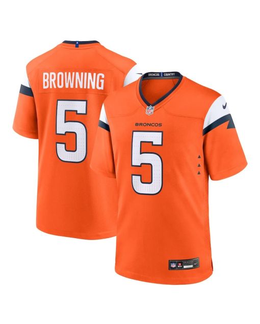 Baron Browning 5 Denver Broncos Team Game Men Jersey – Orange