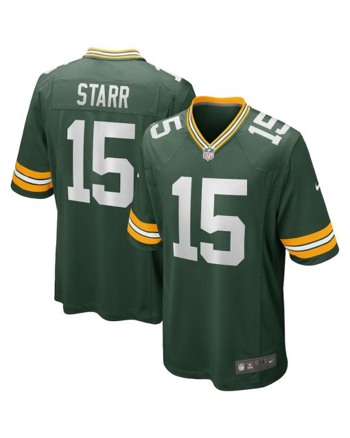 Bart Starr 15 Green Bay Packers Men Game Retired Jersey – Green